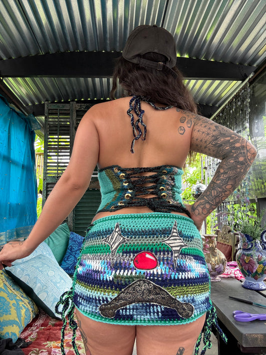 Crochet clown SKIRT