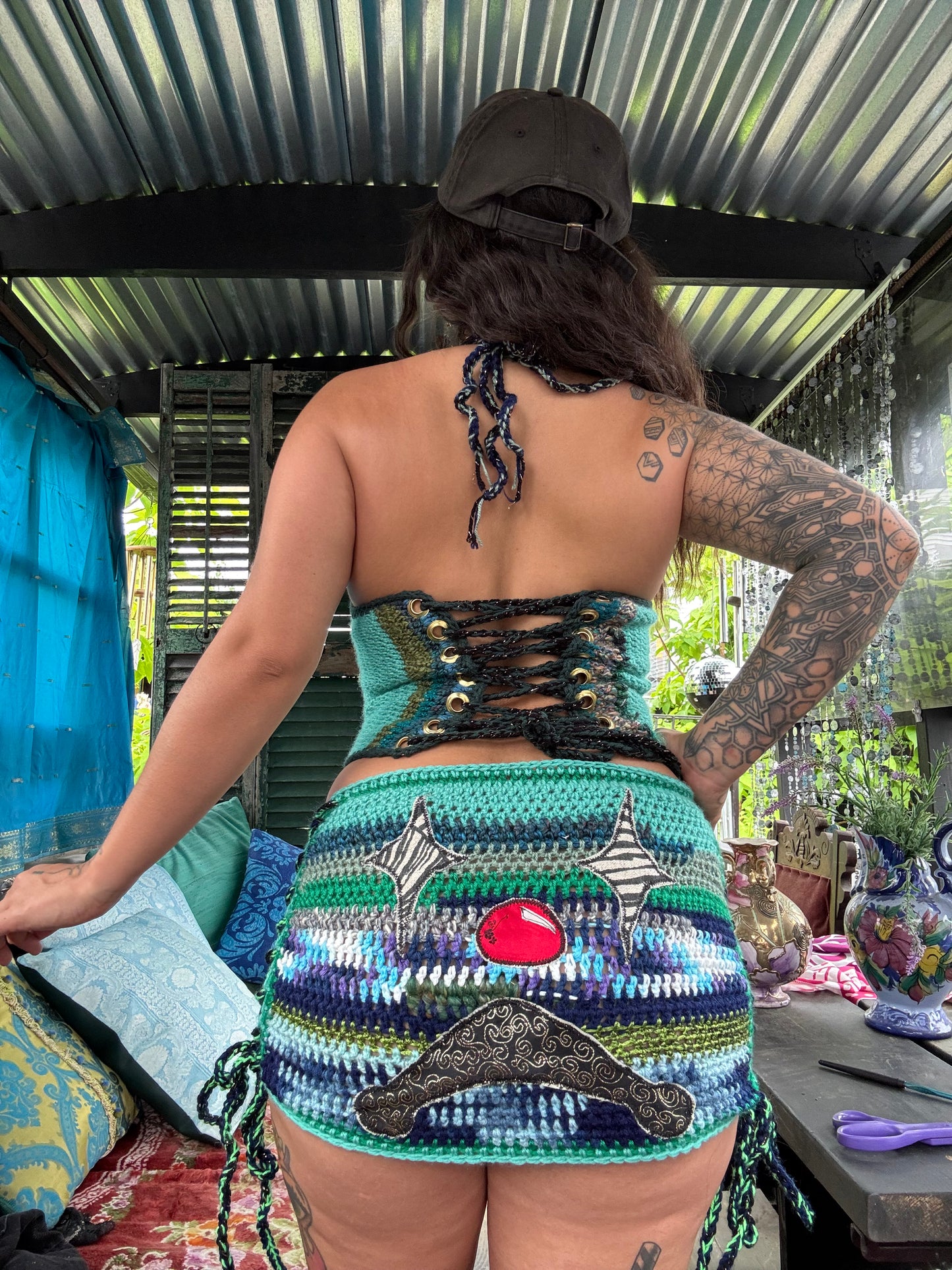 Crochet clown SKIRT