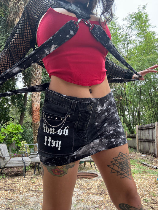 Do Not Pet mini skirt