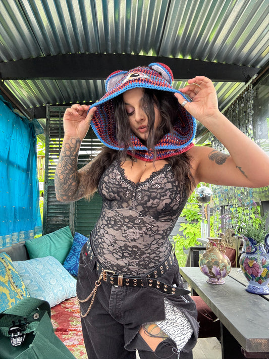 Rainbow Dart Frog Hood
