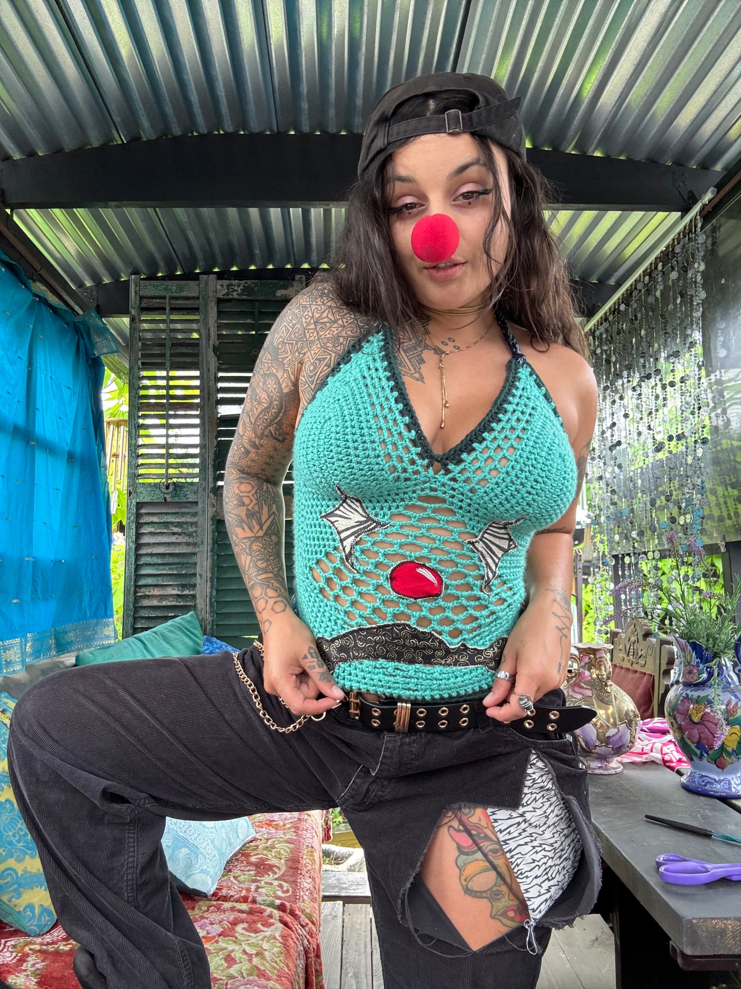 Crochet CLoWn ToP