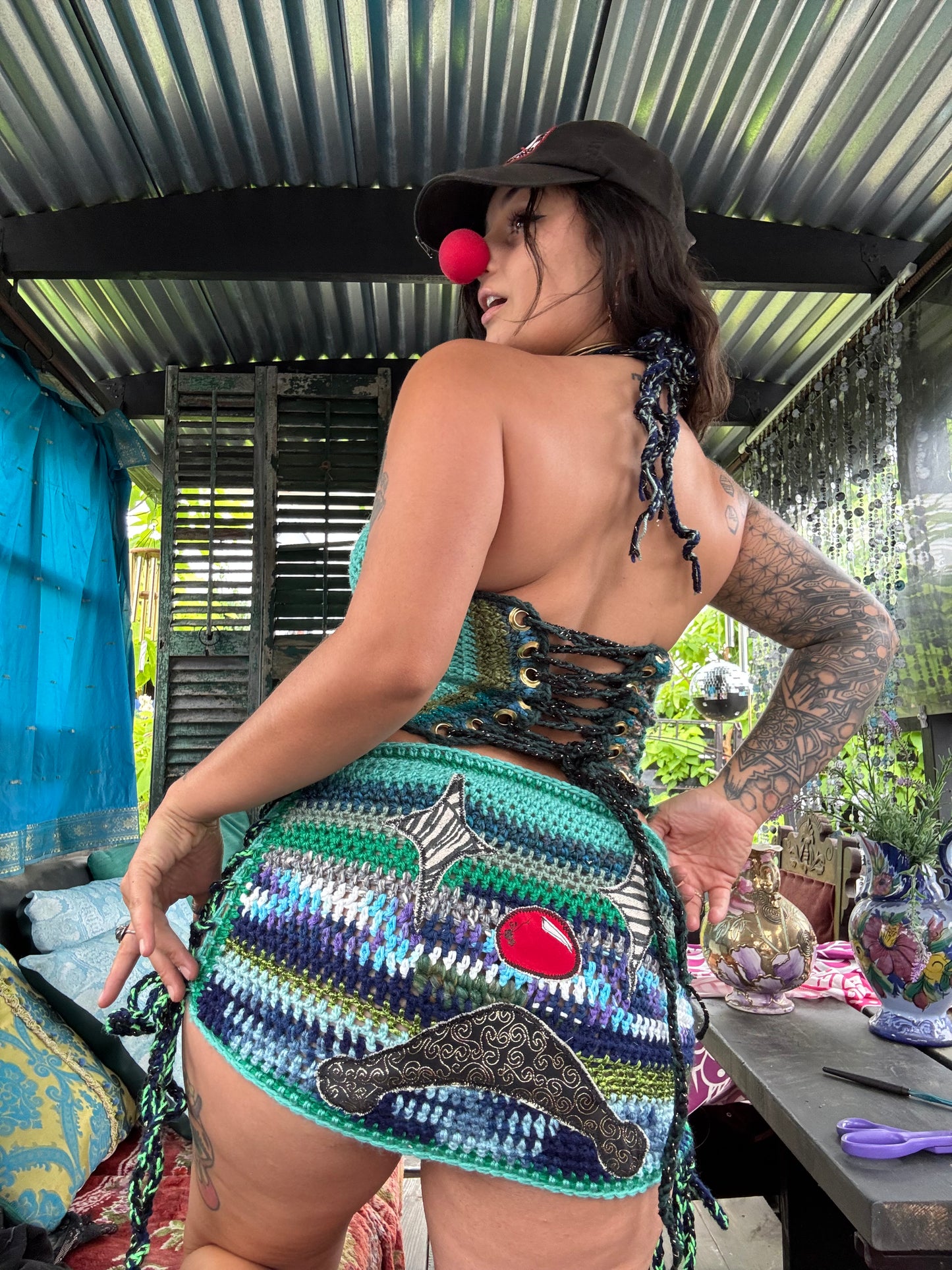 Crochet clown SKIRT