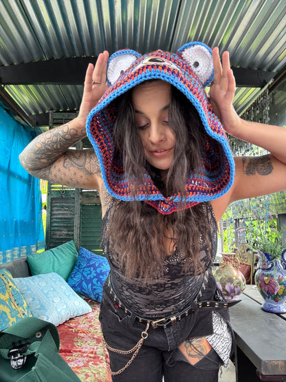 Rainbow Dart Frog Hood