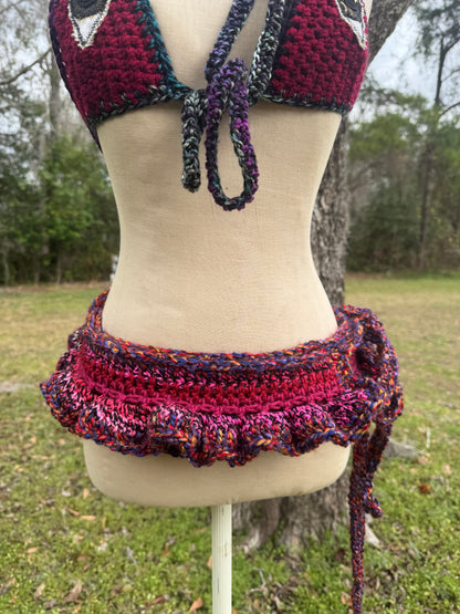 Crochet Micro Skirt Belt