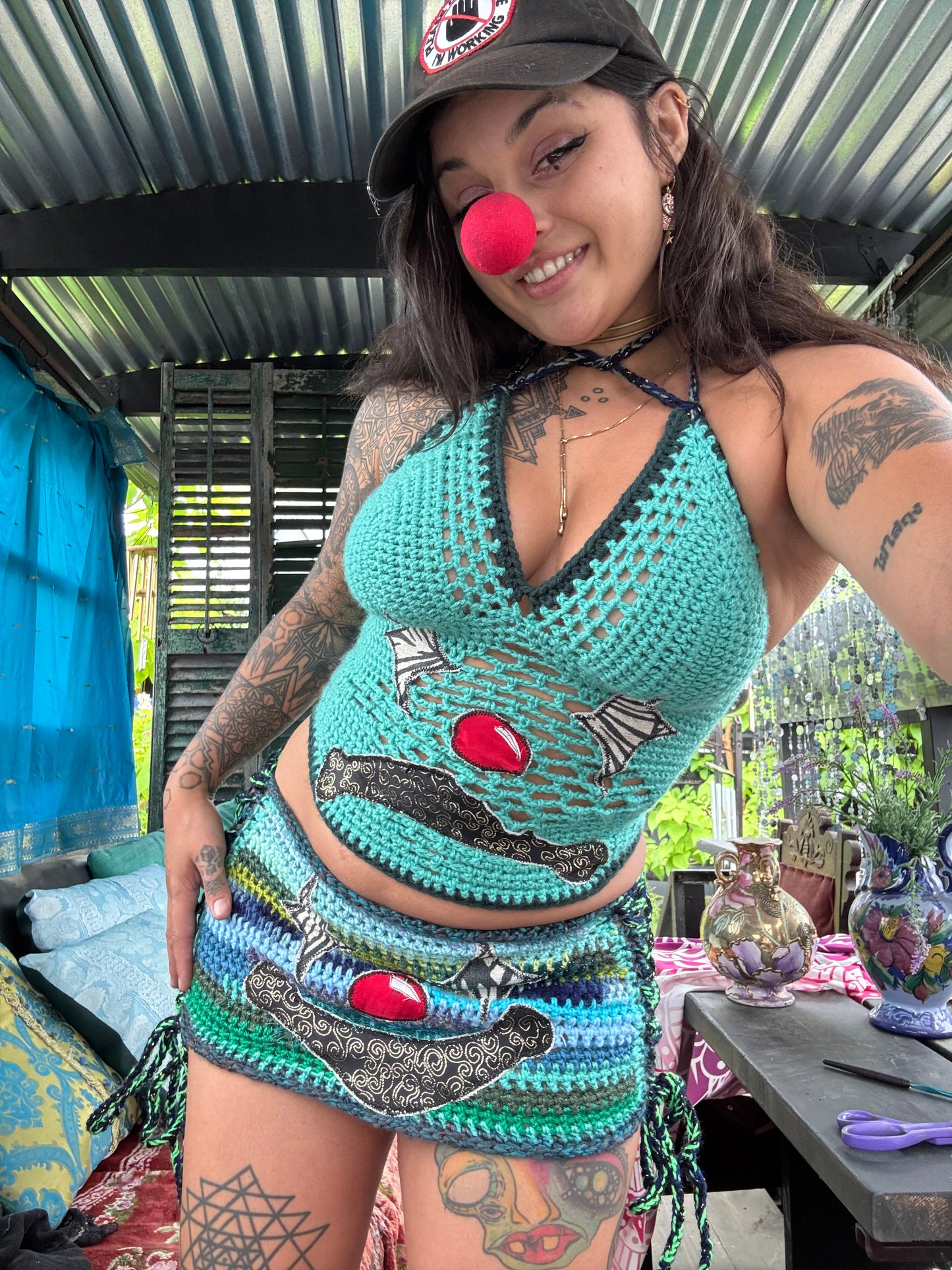 Crochet clown SKIRT
