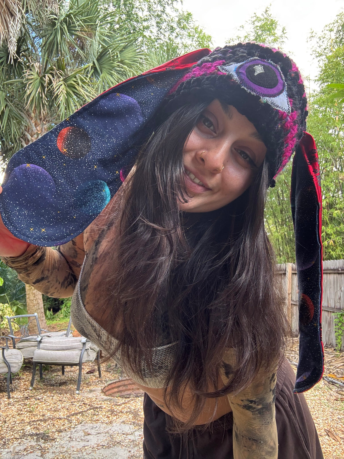 RED STAR Bunny Beanie