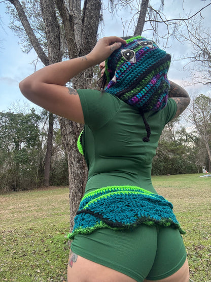 Crochet Micro Skirt Belt