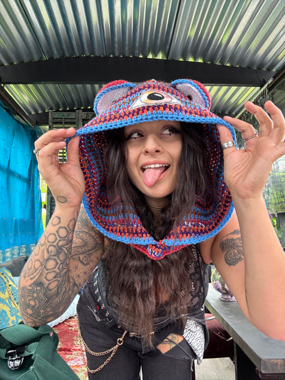 Rainbow Dart Frog Hood